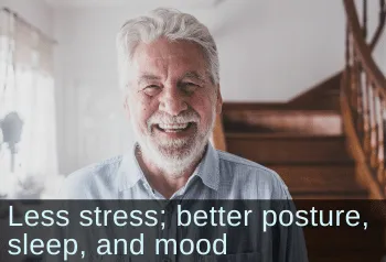 Senior man smiling into the camera