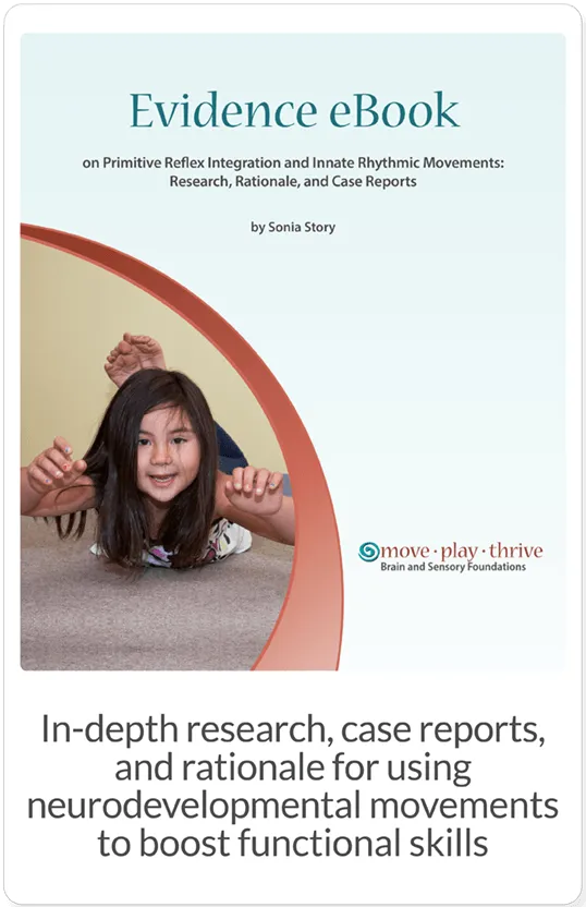 Free evidence ebook of research studies on primitive reflex integration Evidence eBook with research on primitive reflex integration.