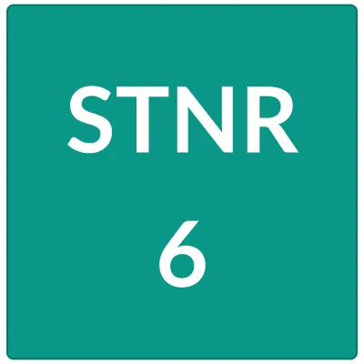 Teal graphic with white text: STNR 6