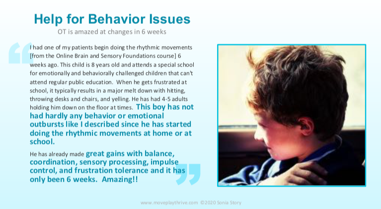 Help for Behavior slide