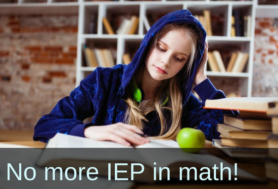 No more IEP in math for 6th grade girl! 