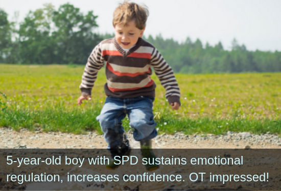 5-Year-Old Boy with SPD Sustains Emotional Regulation, Increases Confidence. OT Impressed!